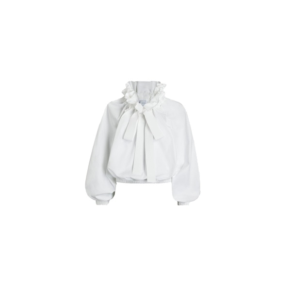Patou La Patou Blouse in White organic cotton poplin