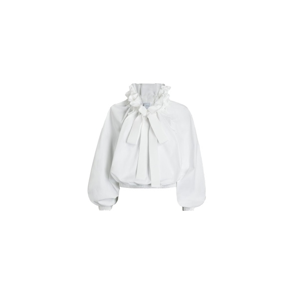 Patou La Patou Blouse in White recycled faille