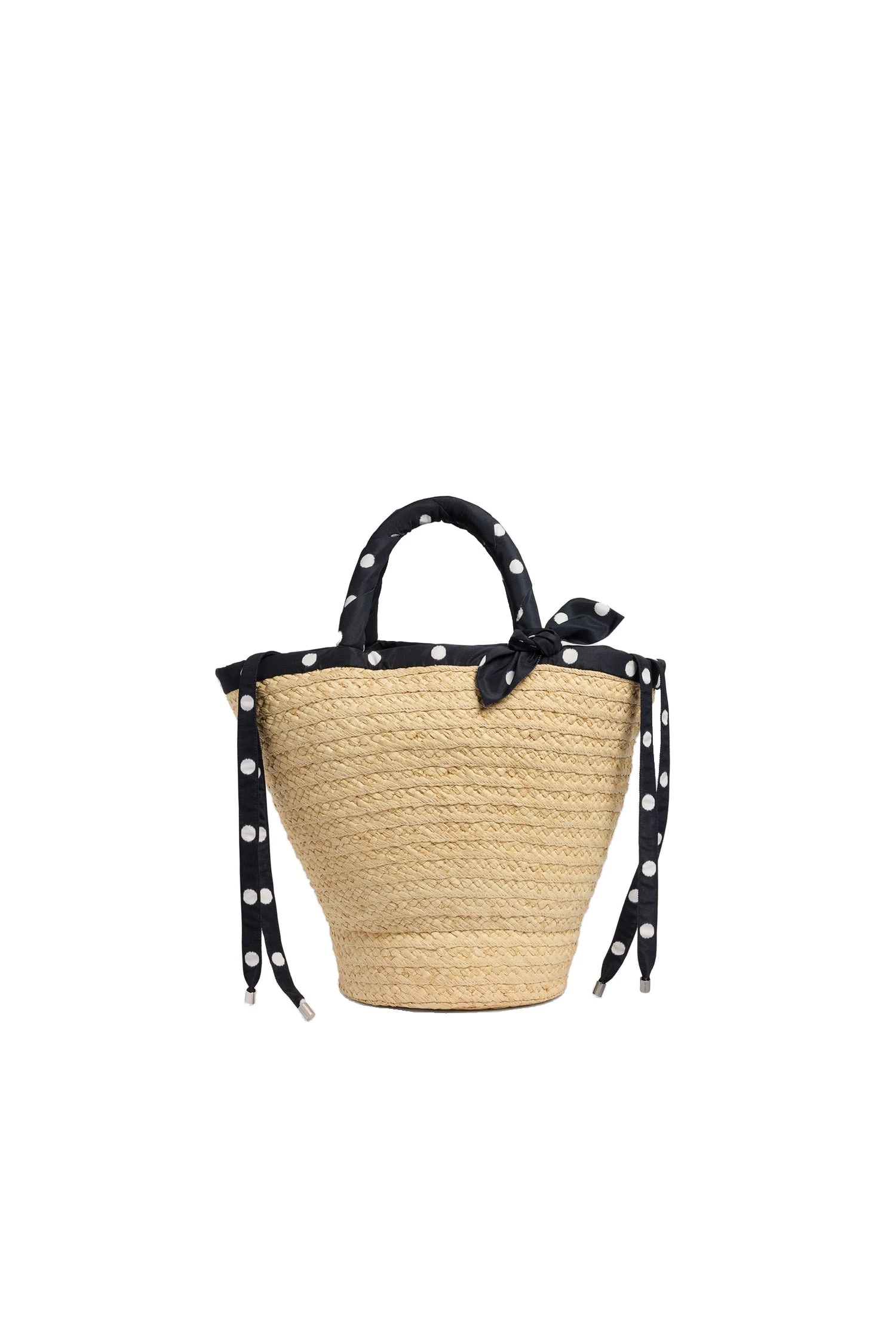 Patou Large raffia bucket bag | Buy Designer Bags at Coveti Patou Large raffia bucket bag in Meteorite Blue