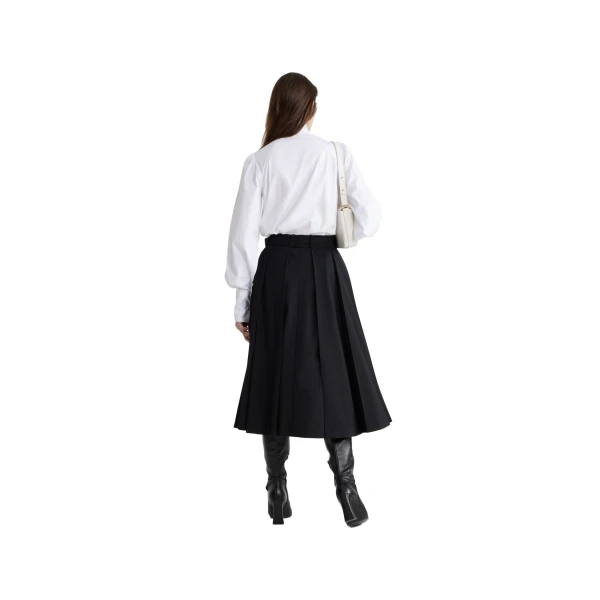 Lavallière blouse in White organic cotton - Image 3