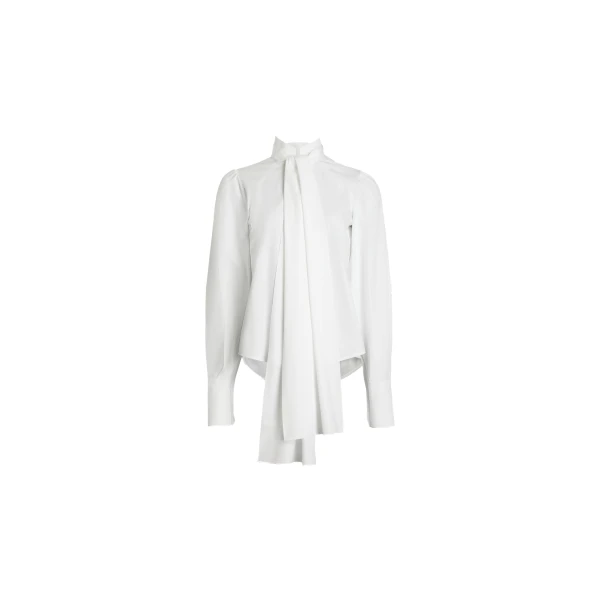 Patou Lavallière blouse in White organic cotton