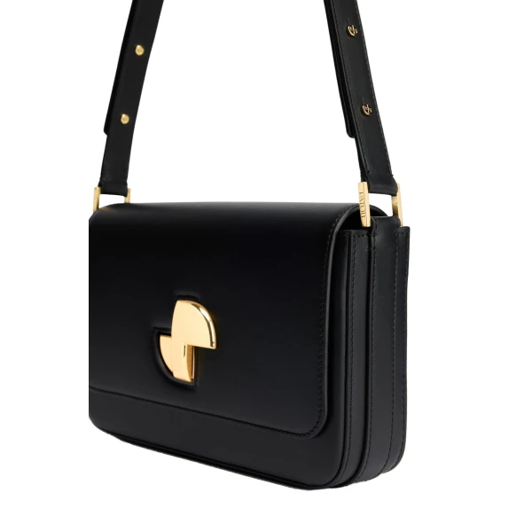 Le Classic Lock bag in Black leather - Image 2