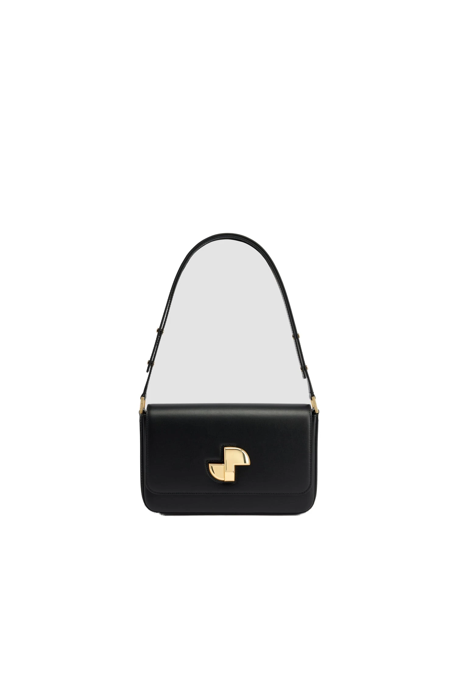 Patou Le Classic Lock bag in leather | Buy Designer Bags at Coveti Patou Le Classic Lock bag in Black leather