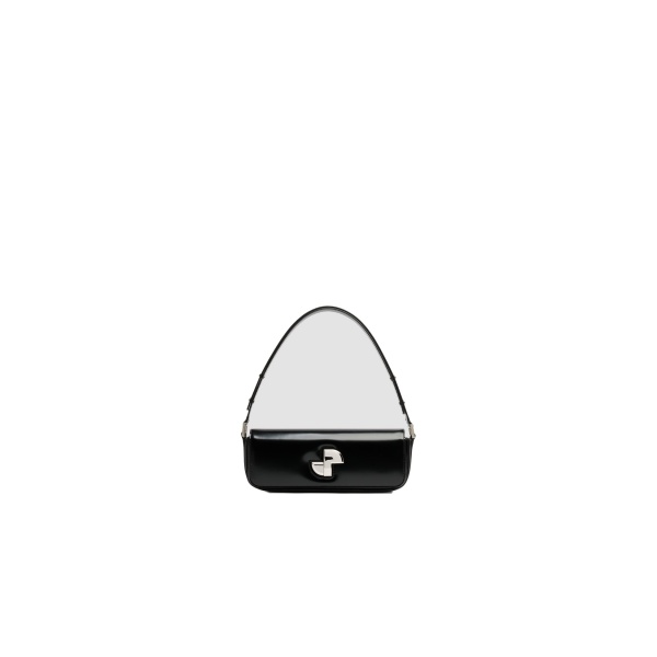 Patou Le Lock bag in Black leather