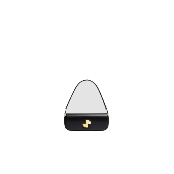 Le Lock bag in Black leather