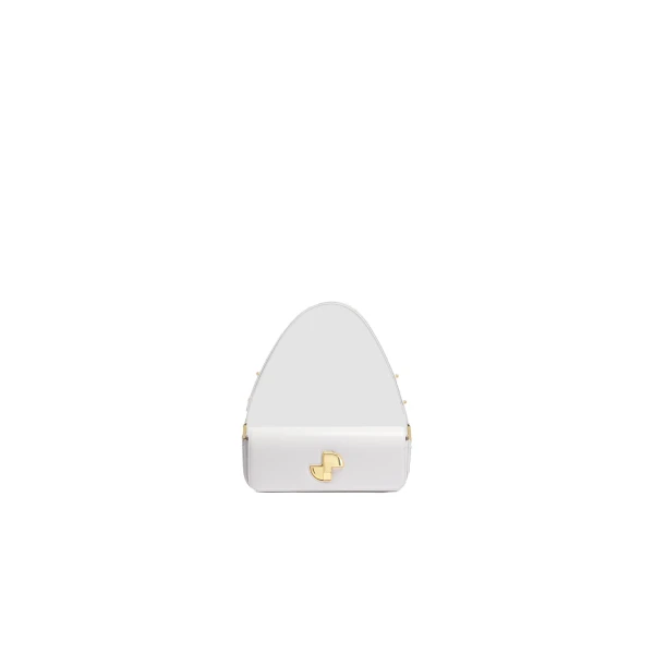 Le Lock bag in White leather