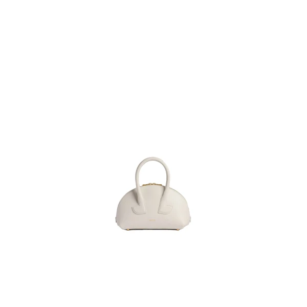 Patou Le Patou Bowling bag in White leather