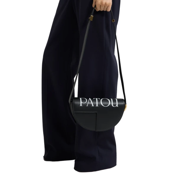 Le Patou bag in Black and White leather - Image 3