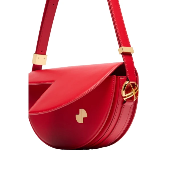 Le Patou bag in Lipstick Red leather - Image 2