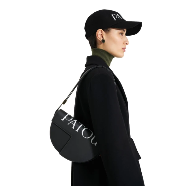 Le Patou logo bag in Black and White - Image 2