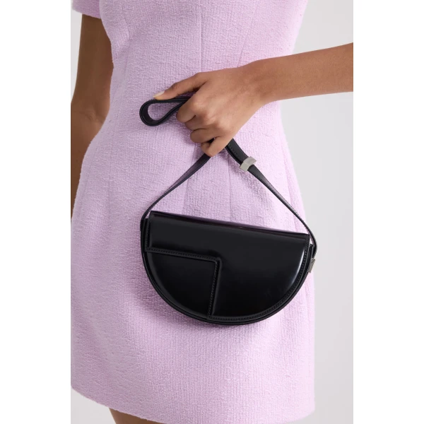 Le Petit Patou leather bag in Black Silver - Image 3