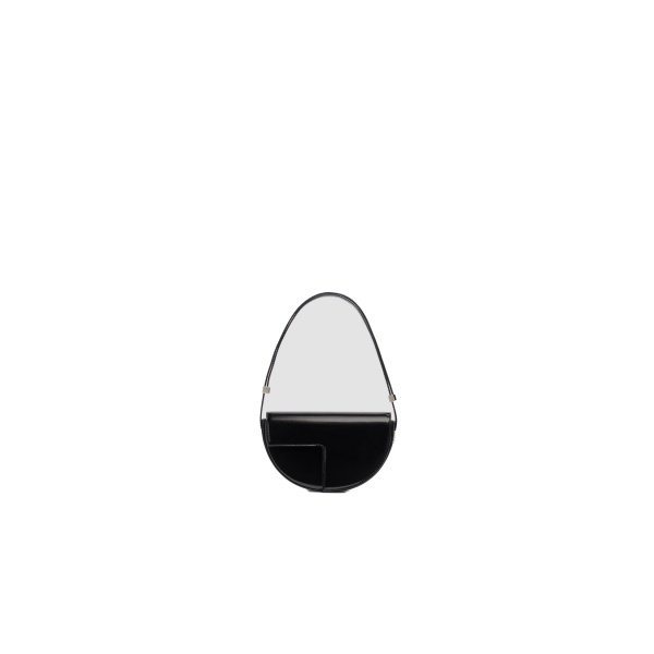 Patou Le Petit Patou leather bag in Black Silver