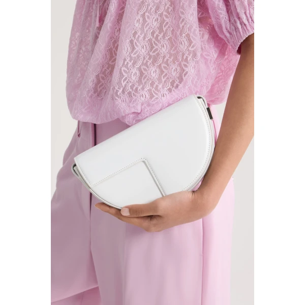 Le Petit Patou leather bag in White Silver - Image 3