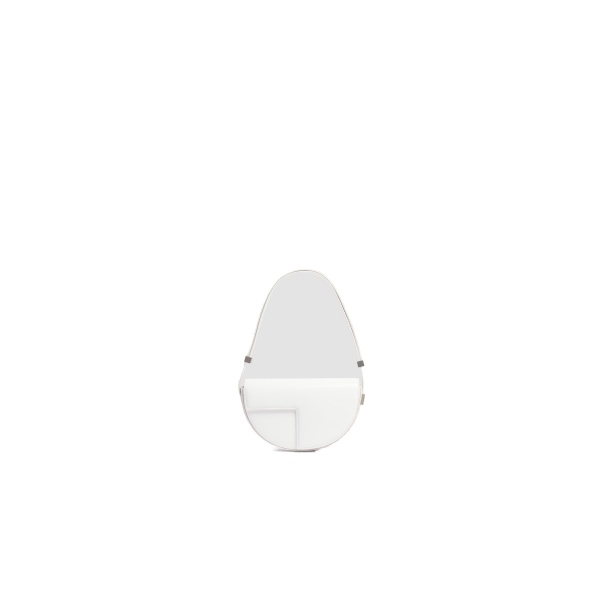 Patou Le Petit Patou leather bag in White Silver