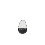 Patou Le Petit Patou logo bag in Black and White leather