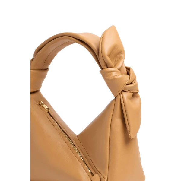 Leather bag in Dune - Image 2