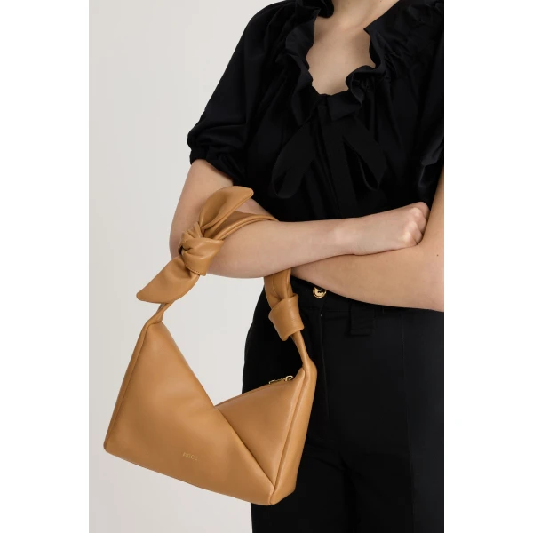 Leather bag in Dune - Image 3