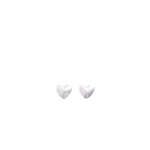 Patou M heart clip-on earrings in Silver