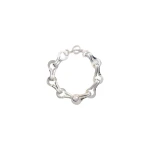 Patou M link short geometric choker necklace in Silver