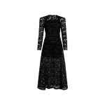 Patou Maxi dress in Black organic cotton blend lace
