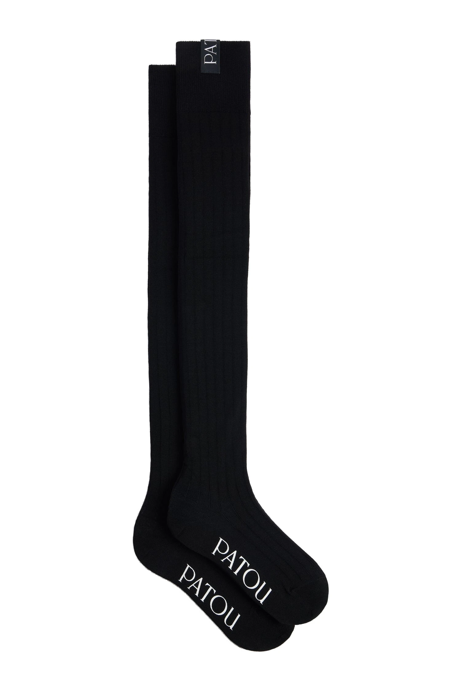 Patou Mid-calf socks in Black blended cotton | Accessories | Coveti Patou Mid-calf socks in Black blended cotton