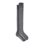 Patou Mid-calf socks in Winter Slate blended cotton