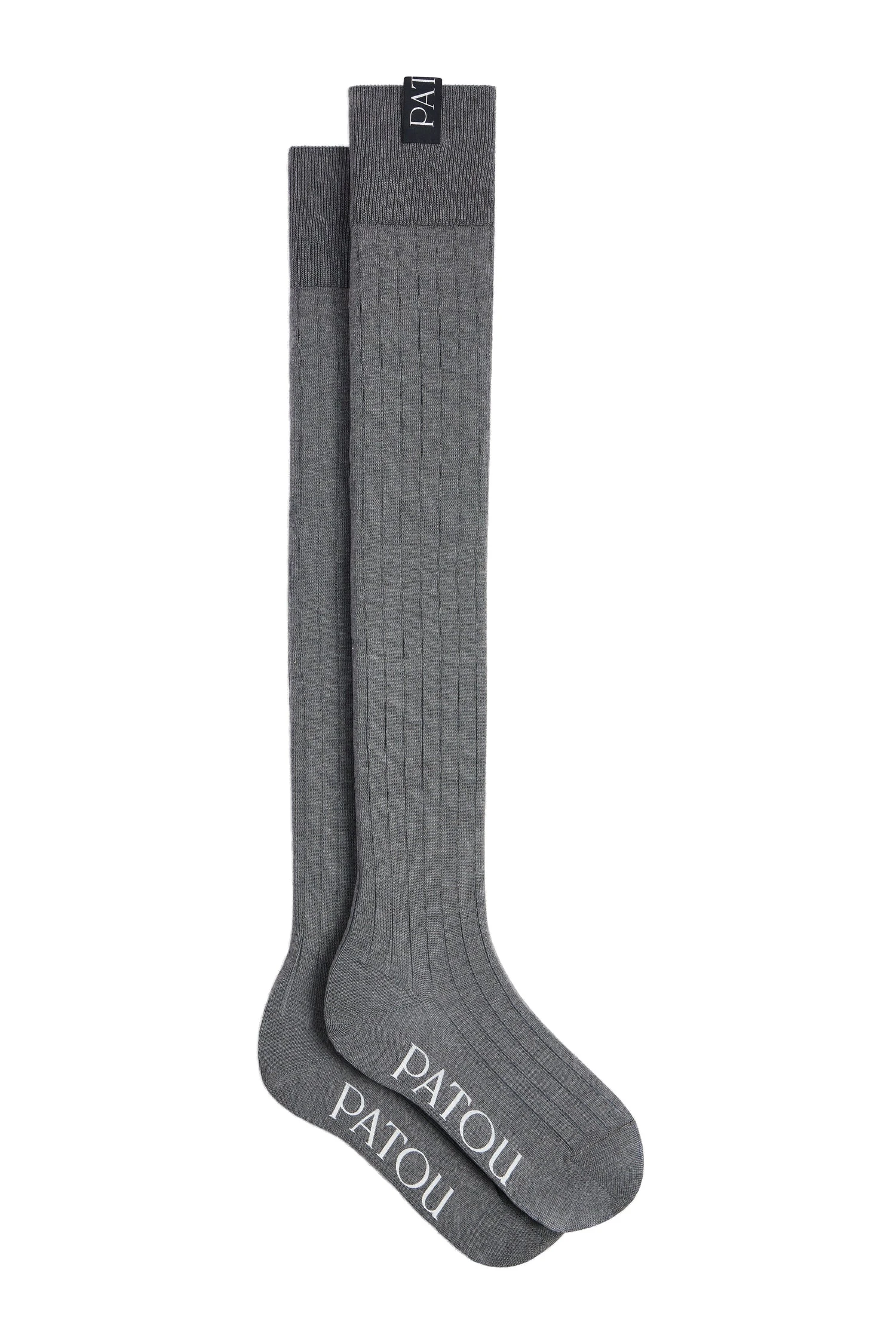 Patou Mid-calf socks in Winter Slate blended cotton | Accessories | Coveti Patou Mid-calf socks in Winter Slate blended cotton