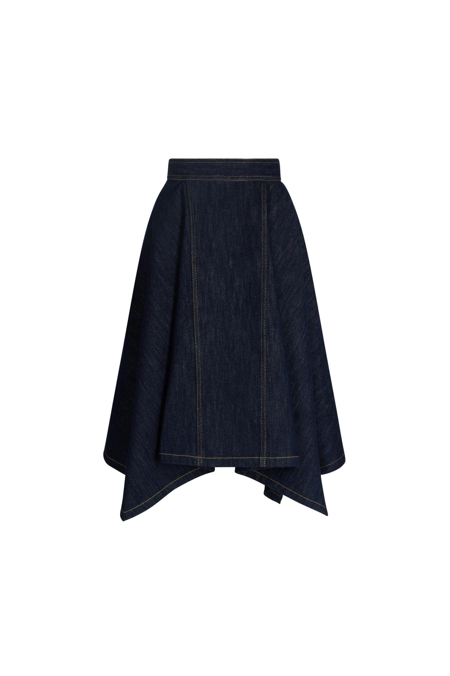 Patou Midi skirt in Moonrise Rodeo cotton denim | Skirts | Coveti Patou Midi skirt in Moonrise Rodeo cotton denim