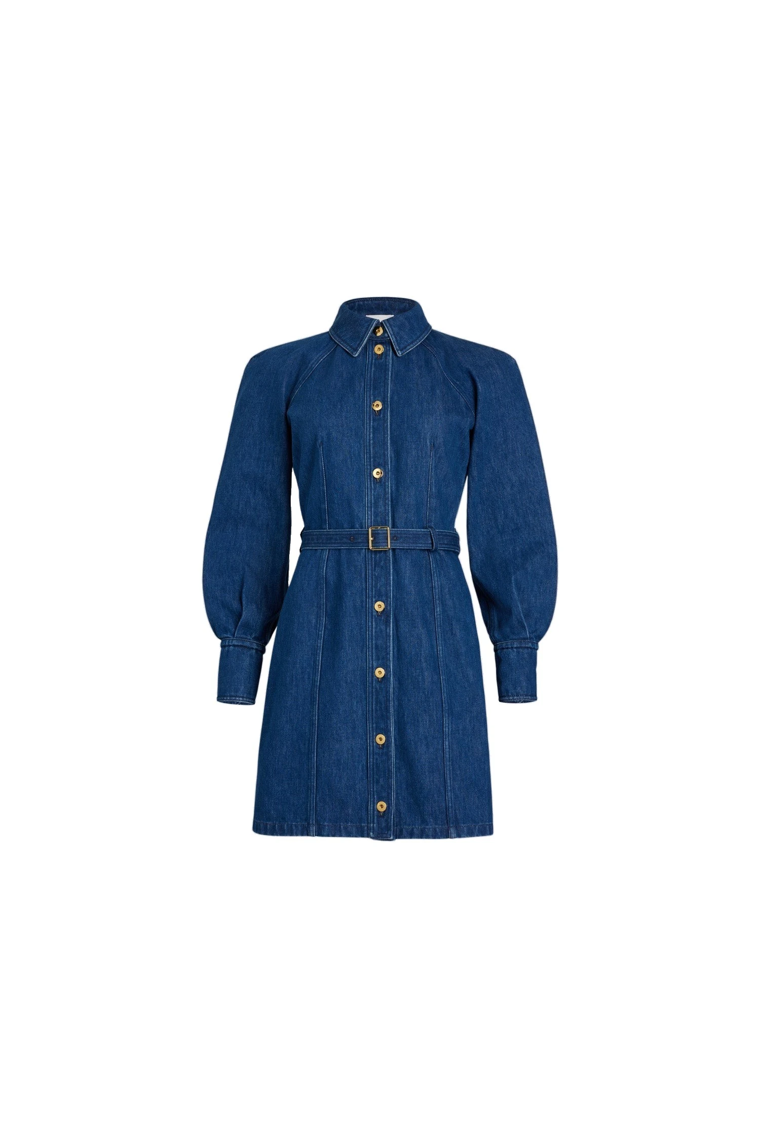 Patou Mini shirt dress in Stonewash organic denim | Dresses | Coveti Patou Mini shirt dress in Stonewash organic denim