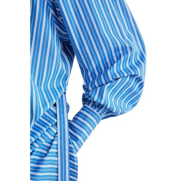 Mini shirt dress in Victoria Blue Stripes printed sustainable cotton - Image 4