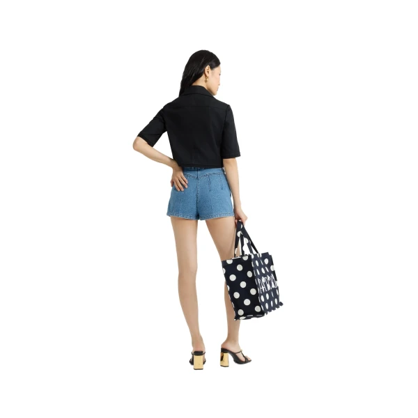 Mini shorts in Heritage Blue Wash cotton denim - Image 3