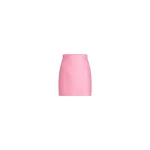Patou Mini skirt in Primrose Pink lightweight organic cotton tweed