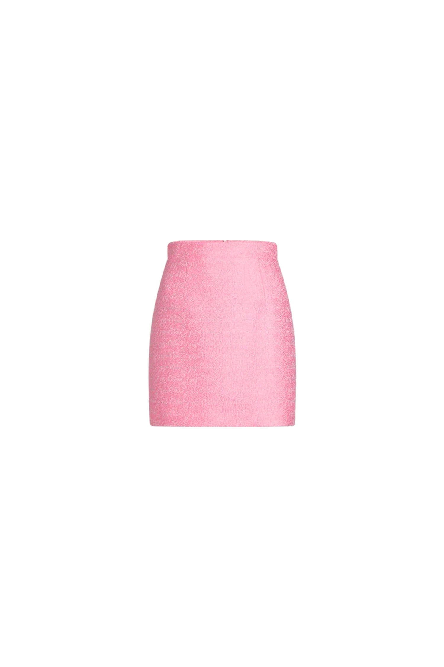 Patou Mini skirt in Primrose Pink lightweight organic cotton tweed | Skirts | Coveti Patou Mini skirt in Primrose Pink lightweight organic cotton tweed