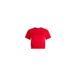 Patou Open back t-shirt in Lipstick Red organic cotton