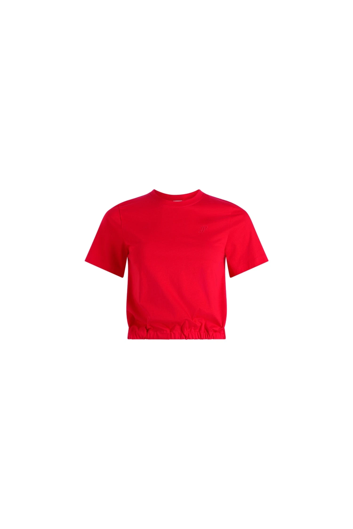 Patou Open back t-shirt in organic cotton | Coveti Patou Open back t-shirt in Lipstick Red organic cotton