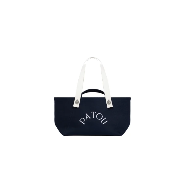 Patou Organic cotton GM trapeze tote bag in Deep Sea Blue