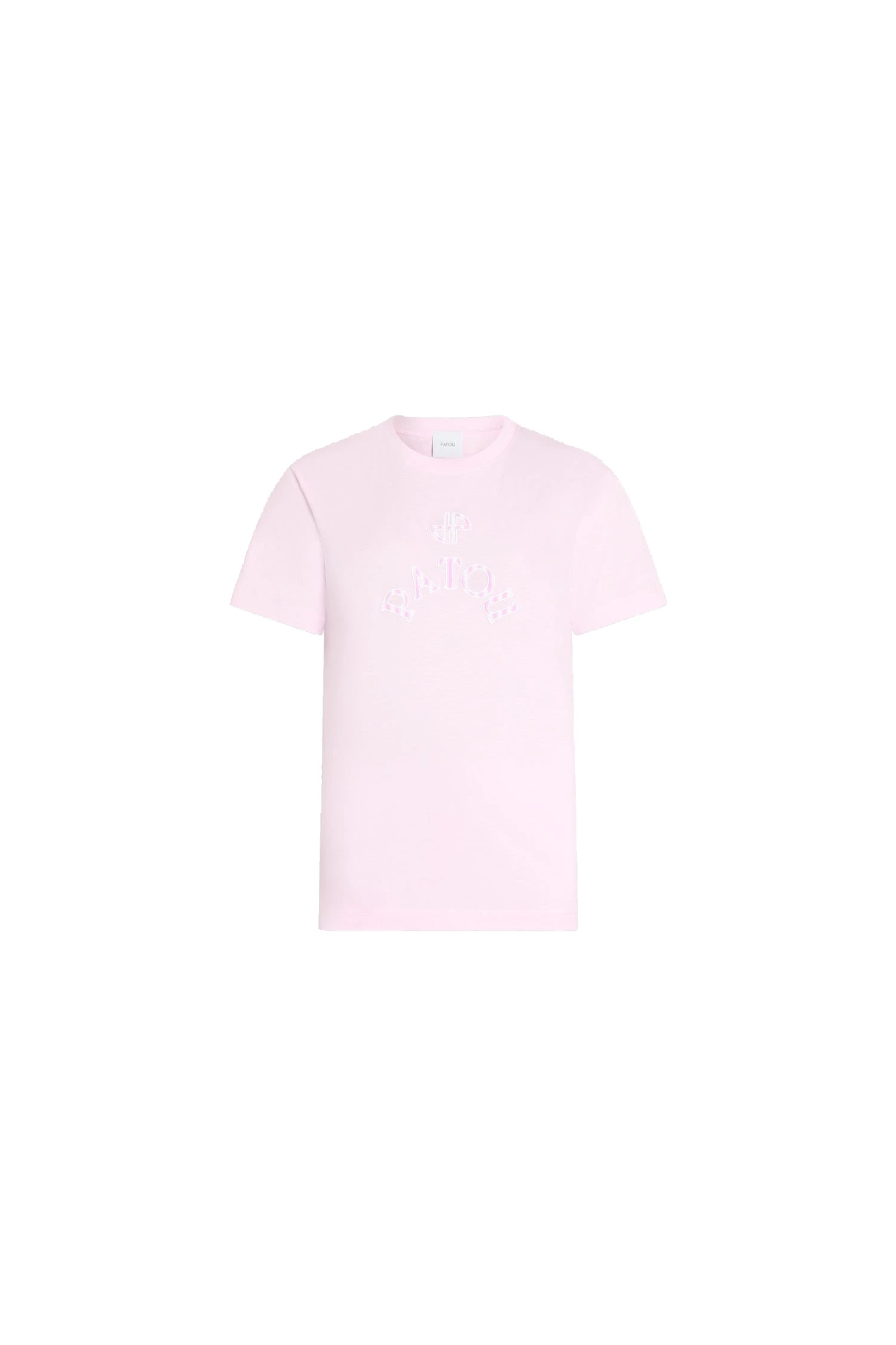 Organic cotton Patou JP poplin t-shirt | Buy Designer Tops at Coveti Patou Organic cotton Patou JP poplin t-shirt in Candy Pink