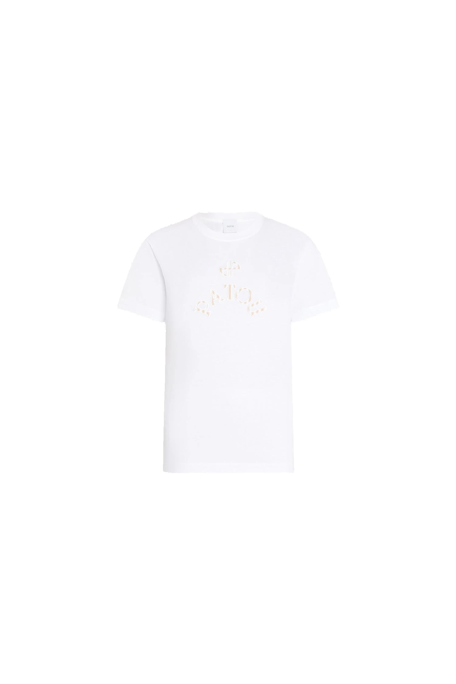 Organic cotton Patou JP poplin t-shirt | Buy Designer Tops at Coveti Patou Organic cotton Patou JP poplin t-shirt in White