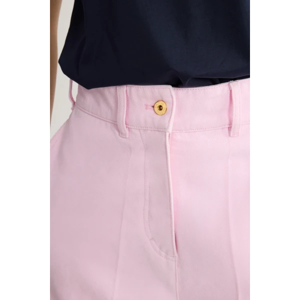 Organic cotton bermuda shorts in Pink Sunset - Image 4