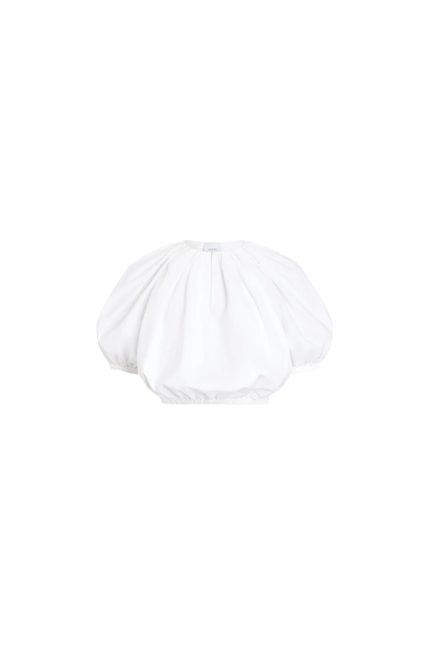 Patou Organic cotton bubble top in White | Tops | Coveti Patou Organic cotton bubble top in White