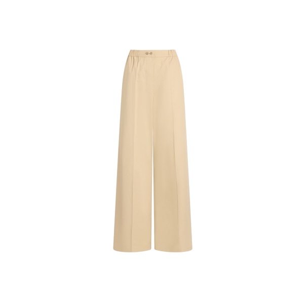 Patou Organic cotton elasticated waist trousers in Safari Sand