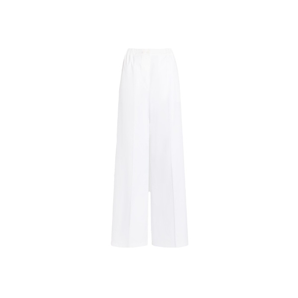 Patou Organic cotton elasticated waist trousers in White