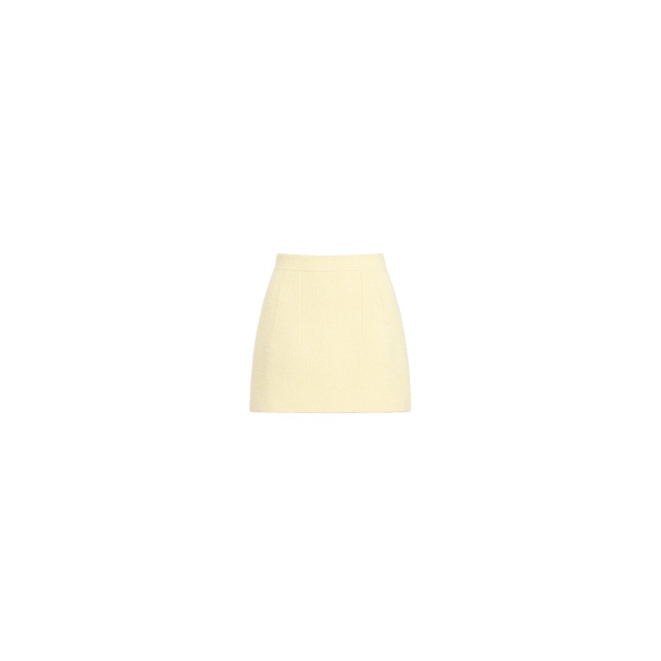 Patou Organic cotton iconic mini skirt in Limelight