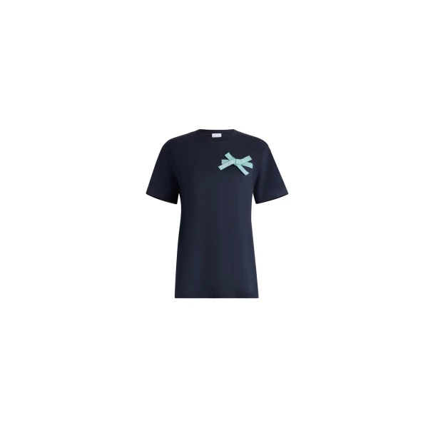 Patou Organic cotton knot T-shirt in Midnight Blue