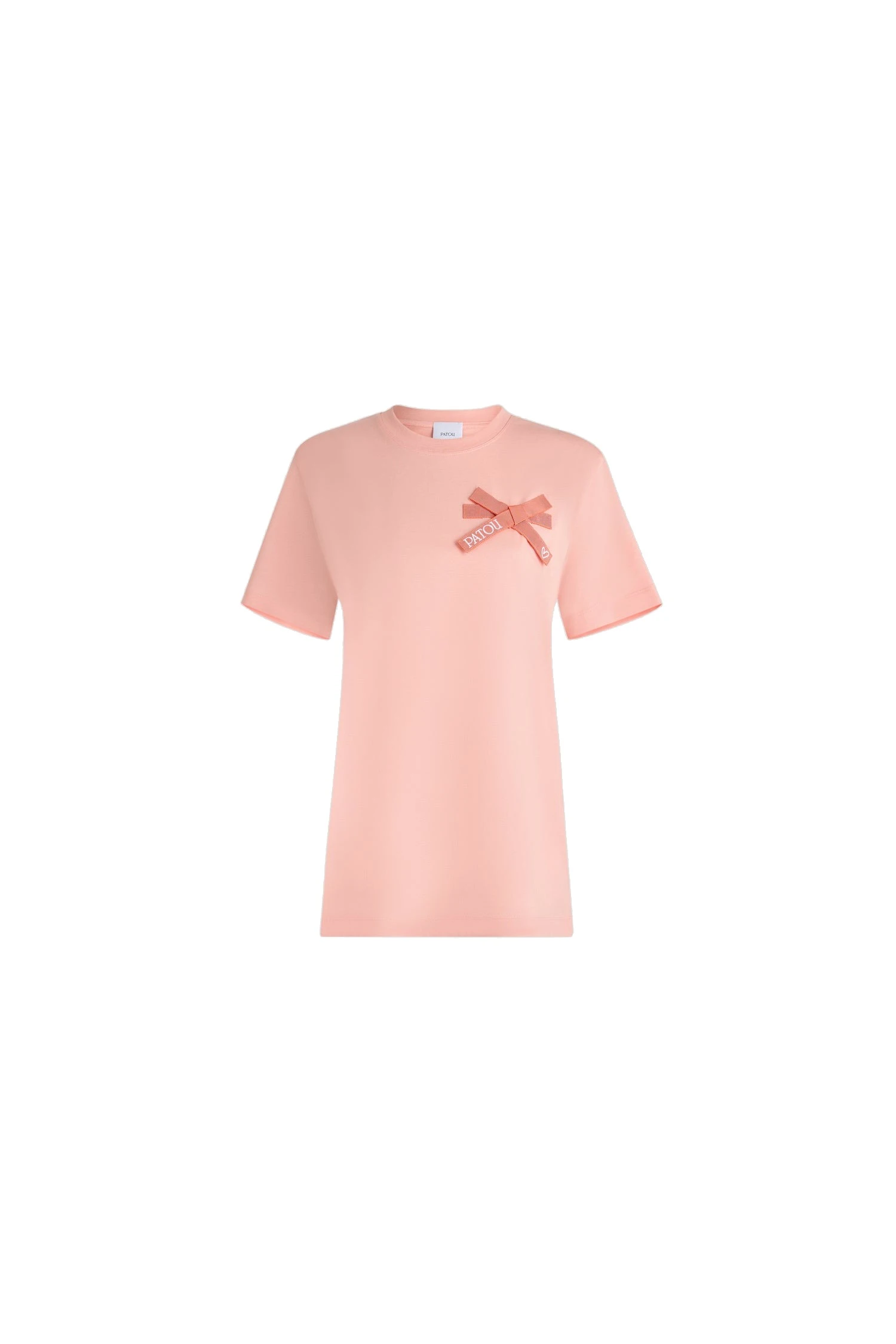 Patou Organic cotton knot T-shirt in Winter Blush | Tops | Coveti Patou Organic cotton knot T-shirt in Winter Blush