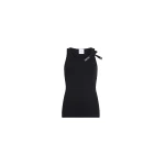 Patou Organic cotton knot strap tank top in Black