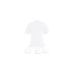 Patou Organic cotton mix faille dress in White