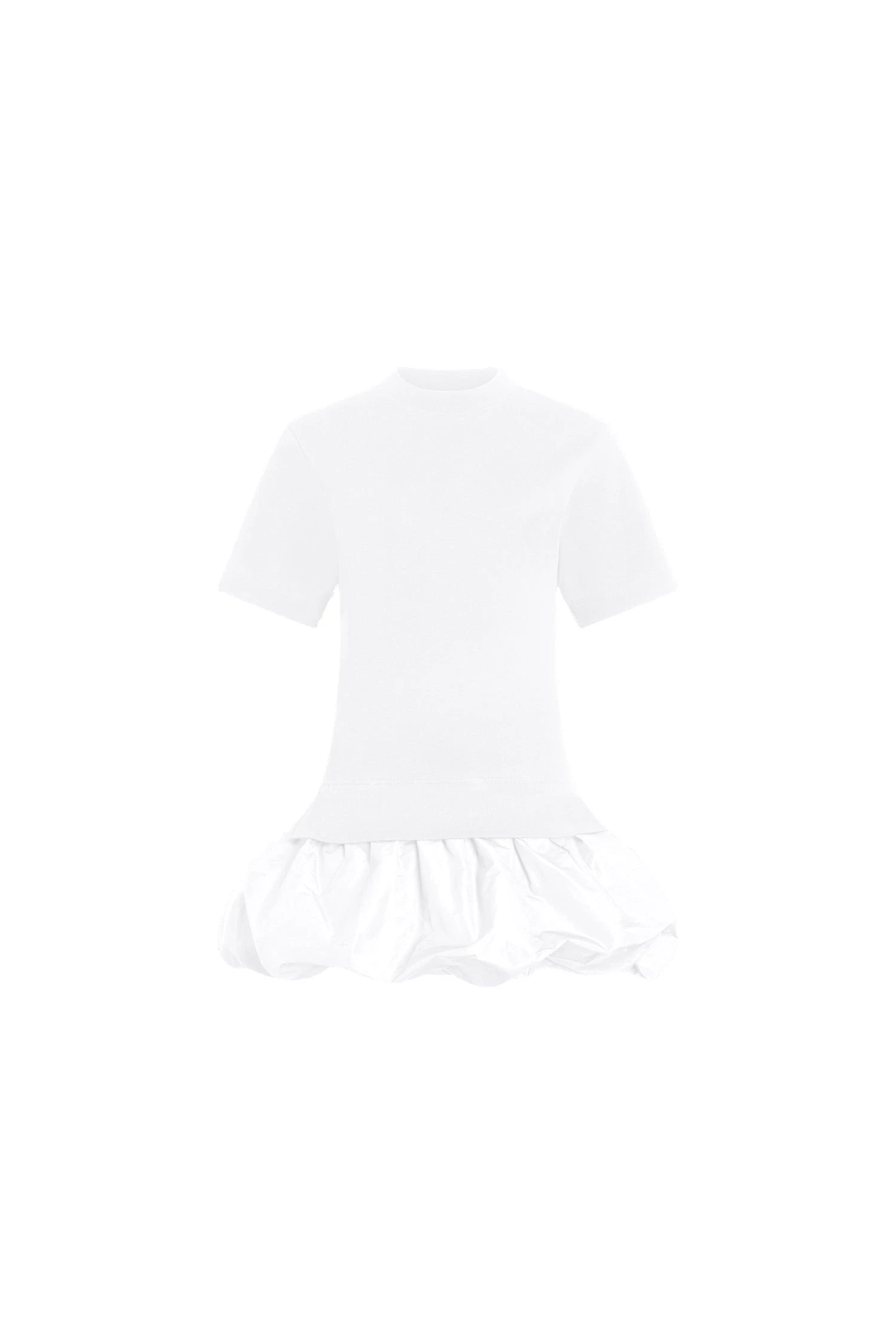 Patou Organic cotton mix faille dress | Coveti Patou Organic cotton mix faille dress in White