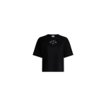 Patou Organic cotton polo T-shirt in Black