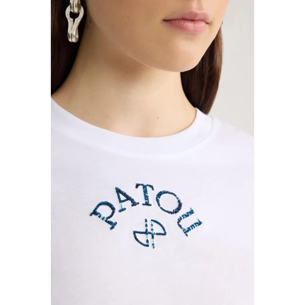 Organic cotton polo T-shirt in White - Image 4